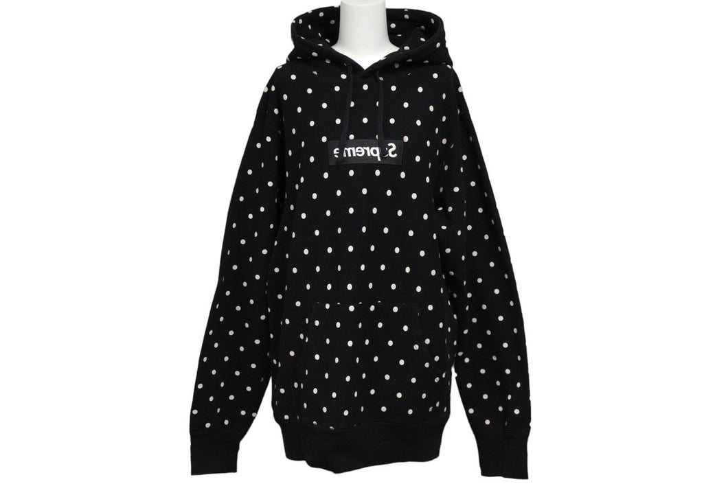 シュプリーム SUPREME COMME des GARCONS ボックスロゴパーカー 2012SS ブラック サイズL 良品 中古 58214