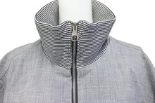 Load image into Gallery viewer, LOUIS VUITTON ルイヴィトン モックネックフルジップジャケット グレー コットン シルバー金具 良品 中古 58216