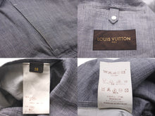 Load image into Gallery viewer, LOUIS VUITTON ルイヴィトン モックネックフルジップジャケット グレー コットン シルバー金具 良品 中古 58216