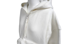 Load image into Gallery viewer, LOUIS VUITTON ルイヴィトン 3Dパッチポケットハーフジップパーカー 19AW ホワイト RM192M KVR HHY10W 良品 中古 58217