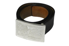 Load image into Gallery viewer, ルイヴィトン LOUIS VUITTON サンチュール ジーンズ ベルト M6812 ブラック シルバーバックル 良品 中古 58221