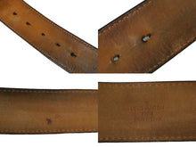 Load image into Gallery viewer, ルイヴィトン LOUIS VUITTON サンチュール ジーンズ ベルト M6812 ブラック シルバーバックル 良品 中古 58221