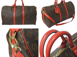 極美品 LOUIS VUITTON ルイヴィトン ボストンバッグ キーポール バンドリエール 50 モノグラム M44740 ゴールド金具 中古 58224