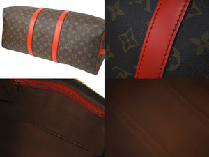 極美品 LOUIS VUITTON ルイヴィトン ボストンバッグ キーポール バンドリエール 50 モノグラム M44740 ゴールド金具 中古 58224