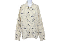 Load image into Gallery viewer, butcher products ブッチャー プロダク 長袖シャツ タグなし ベージュ ネイビーブルー 16 1/2 美品 中古 58246