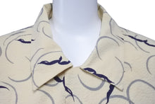 Load image into Gallery viewer, butcher products ブッチャー プロダク 長袖シャツ タグなし ベージュ ネイビーブルー 16 1/2 美品 中古 58246