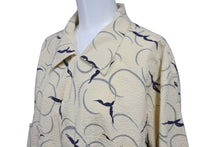 Load image into Gallery viewer, butcher products ブッチャー プロダク 長袖シャツ タグなし ベージュ ネイビーブルー 16 1/2 美品 中古 58246