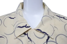 Load image into Gallery viewer, butcher products ブッチャー プロダク 長袖シャツ タグなし ベージュ ネイビーブルー 16 1/2 美品 中古 58246