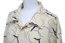Load image into Gallery viewer, butcher products ブッチャー プロダク 長袖シャツ タグなし ベージュ ネイビーブルー 16 1/2 美品 中古 58246