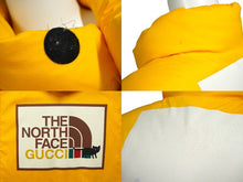 画像をギャラリービューアに読み込む, GUCCI×THE NORTH FACE グッチ×ザノースフェイス ダウンベスト イエローレッド プリント 663761 XAAC2 サイズXL 美品 中古 58249 