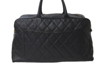 Load image into Gallery viewer, CHANEL シャネル ボストンバッグ ボーリングボストンバック キャビアスキン 8番台 ブラック ゴールド金具 良品 中古 58274