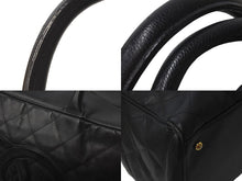 Load image into Gallery viewer, CHANEL シャネル ボストンバッグ ボーリングボストンバック キャビアスキン 8番台 ブラック ゴールド金具 良品 中古 58274