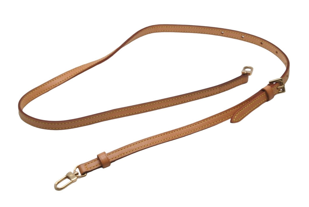 LOUIS VUITTON ルイヴィトン ショルダーストラップ ベルト調節付き レザー ベージュ ゴールド金具 フランス製 美品 中古 58279
