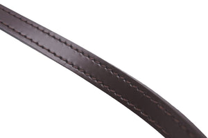 LOUIS VUITTON ルイヴィトン ショルダーストラップ ダミエ アルマBB ストラップ レザー ダークブラウン ゴールド 美品 中古 58286