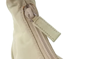 PRADA プラダ ハンドバッグ ワンショルダー ホーボー テスート ナイロン ベージュ トライアングルロゴ 良品 中古 58287 