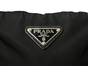 PRADA プラダショルダーバッグ ネロ ブラック テスート ナイロン BT0758 トライアングルロゴ シルバー金具 美品 中古 58288 