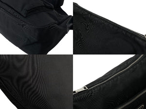 PRADA プラダショルダーバッグ ネロ ブラック テスート ナイロン BT0758 トライアングルロゴ シルバー金具 美品 中古 58288 