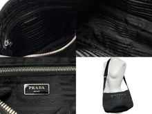 画像をギャラリービューアに読み込む, PRADA プラダショルダーバッグ ネロ ブラック テスート ナイロン BT0758 トライアングルロゴ シルバー金具 美品 中古 58288 