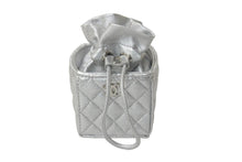 Load image into Gallery viewer, 極美品 CHANEL シャネル ショルダーバッグ チェーンショルダー ラムスキン マトラッセ 31番台 メタリックシルバー 中古 58294