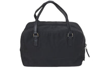 Load image into Gallery viewer, PRADA プラダ ハンドバッグ ビジューロゴハンドバッグ BN1145 ナイロン ブラック シルバー金具 美品 中古 58301