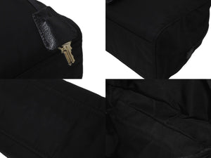 PRADA プラダ ハンドバッグ ビジューロゴハンドバッグ BN1145 ナイロン ブラック シルバー金具 美品 中古 58301
