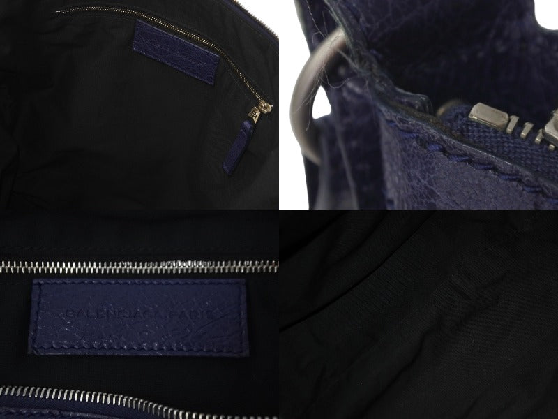 バレンシアガ クラシックディ レザー ショルダーバッグ 斜めがけ 濃紺 BALENCIAGA / バレンシアガ | クラシック デイ ショルダーバッグ