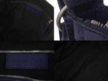 Load image into Gallery viewer, BALENCIAGA バレンシアガ クラシック デイ レザー ショルダーバッグ 272409 ネイビー 斜め掛け カバン 鞄 良品 中古 58306