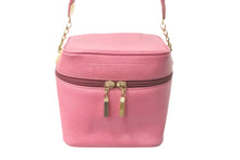 Load image into Gallery viewer, Givenchy ジバンシー アクセサリーポーチ バニティ ポーチ ピンク ロゴ入り ゴールド金具 良品 中古 58312
