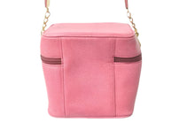 Load image into Gallery viewer, Givenchy ジバンシー アクセサリーポーチ バニティ ポーチ ピンク ロゴ入り ゴールド金具 良品 中古 58312