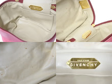 Load image into Gallery viewer, Givenchy ジバンシー アクセサリーポーチ バニティ ポーチ ピンク ロゴ入り ゴールド金具 良品 中古 58312