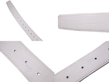 Load image into Gallery viewer, HERMES エルメス ベルト バックル Hロゴ ダイヤ □O刻 リバーシブル ブルー ホワイト サイズ90 シルバー金具 美品 中古 58317