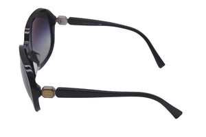 CHANEL シャネル オーバル サングラス ココマーク 5285-A 58□17 ブラック ロゴ アイウェア 小物 美品 中古 58327
