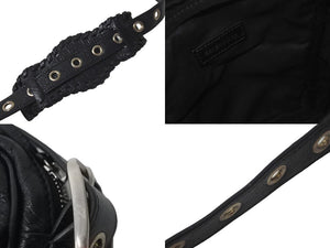 BALENCIAGA バレンシアガ ル カゴール ショルダーバッグ ブラック 719065210kr1000 シルバー金具 現行 美品 中古 58334