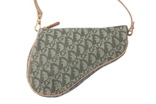 Load image into Gallery viewer, 極美品 Christian Dior クリスチャンディオール トロッター サドルポーチ ワンショルダーバッグ グリーン ブラウン 中古 58338