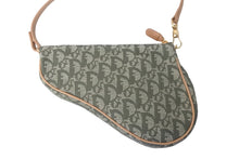 Load image into Gallery viewer, 極美品 Christian Dior クリスチャンディオール トロッター サドルポーチ ワンショルダーバッグ グリーン ブラウン 中古 58338