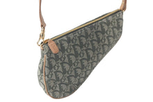 Load image into Gallery viewer, 極美品 Christian Dior クリスチャンディオール トロッター サドルポーチ ワンショルダーバッグ グリーン ブラウン 中古 58338