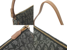Load image into Gallery viewer, 極美品 Christian Dior クリスチャンディオール トロッター サドルポーチ ワンショルダーバッグ グリーン ブラウン 中古 58338