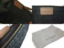 Load image into Gallery viewer, 極美品 Christian Dior クリスチャンディオール トロッター サドルポーチ ワンショルダーバッグ グリーン ブラウン 中古 58338