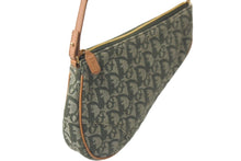 Load image into Gallery viewer, Christian Dior クリスチャンディオール ショルダーバッグ サドル ポーチ トロッター柄 ヴィンテージ カーキ 美品 中古 58339