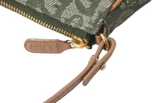 Load image into Gallery viewer, Christian Dior クリスチャンディオール ショルダーバッグ サドル ポーチ トロッター柄 ヴィンテージ カーキ 美品 中古 58339