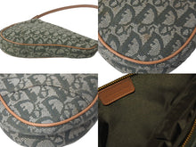 Load image into Gallery viewer, Christian Dior クリスチャンディオール ショルダーバッグ サドル ポーチ トロッター柄 ヴィンテージ カーキ 美品 中古 58339