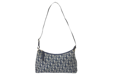 Christian Dior クリスチャンディオール ハンドバッグ トロッター柄 アクセサリーポーチ PZ1021 シルバー金具 美品 中古 58340