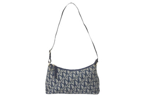 Christian Dior クリスチャンディオール ハンドバッグ トロッター柄 アクセサリーポーチ PZ1021 シルバー金具 美品 中古 58340