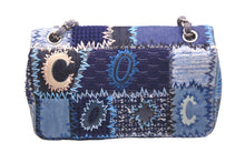 Load image into Gallery viewer, 極美品 CHANEL シャネル デニムライン ガブリエルドゥシャネル ラージ ショルダーバッグ 21番台 ブルー パッチワーク 中古 58342