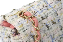Load image into Gallery viewer, 極美品 CHANEL シャネル ツイード チェーン ショルダーバッグ 27番台 マルチカラー ピンク ココマーク ロゴ 中古 58343