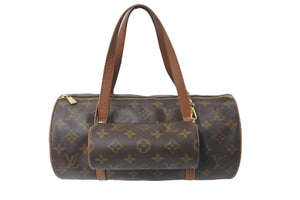 LOUIS VUITTON ルイヴィトン ハンドバッグ パピヨン30 M51365 モノグラムキャンバス ポーチ付き ゴールド金具 良品 中古 58352