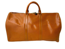 Load image into Gallery viewer, LOUIS VUITTON ルイヴィトン ボストンバッグ キーポル50 エピ M42968 ジパングゴールド ブラウン ゴールド金具 良品 中古 58353