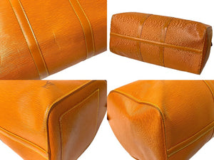 LOUIS VUITTON ルイヴィトン ボストンバッグ キーポル50 エピ M42968 ジパングゴールド ブラウン ゴールド金具 良品 中古 58353
