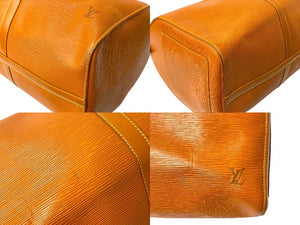 LOUIS VUITTON ルイヴィトン ボストンバッグ キーポル50 エピ M42968 ジパングゴールド ブラウン ゴールド金具 良品 中古 58353