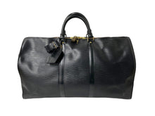 Load image into Gallery viewer, LOUIS VUITTON ルイヴィトン ボストンバッグ キーポル50 M42962 エピレザー ブラック ゴールド金具 美品 中古 58354